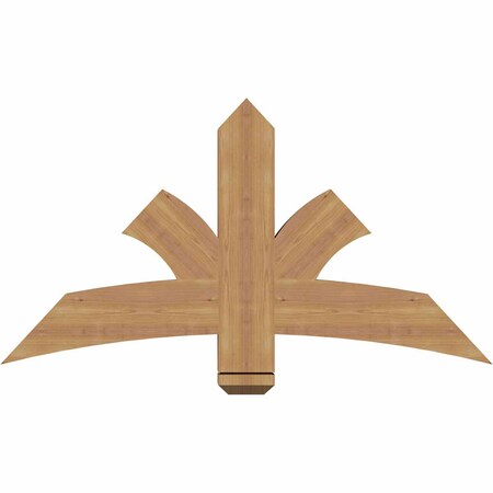 Ekena Millwork Davenport Timber Gable Bracket, Western Red Cedar, 48"W x 26"H x 3 1/2"D x 5 1/2"F, 13/12 Pitch GBW048X26X0406DAV00SWR